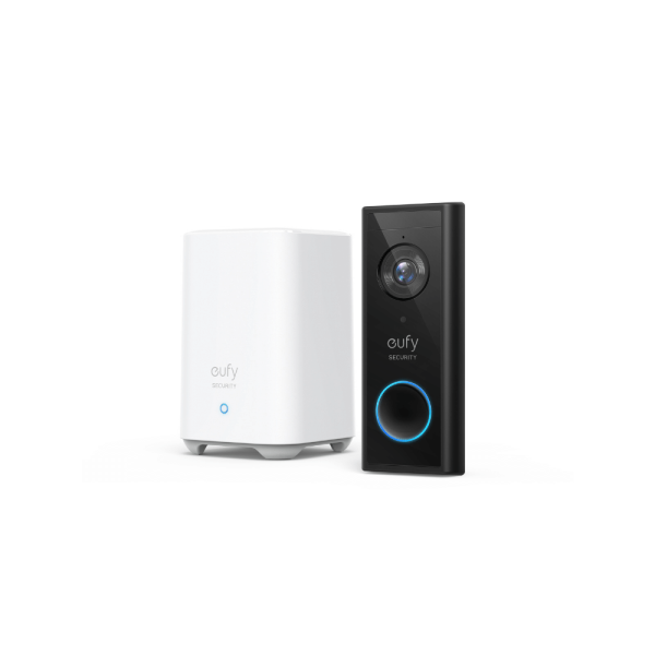 BATTERY DOORBELL 2K SET-BLK-EU